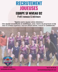 Recrutement Seniors Filles